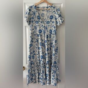 Linen blend dress
